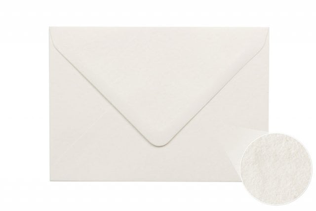 DIN C6 Envelopes, White, hammered texture
