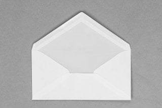 Envelopes DIN long, White with lining