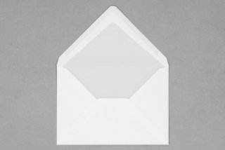 DIN C5 Envelopes, White with lining