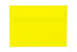 DIN C6 Self-Adhesive Envelopes, Neon Yellow