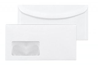 Envelopes DIN Long+, White with Window