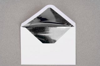Envelopes DIN C5, White with Silver Lining