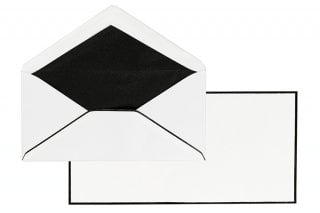DIN Long Envelopes, Mourning Envelopes with a black border