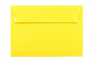 DIN C6 Peel-and-Seal Envelopes, Yellow