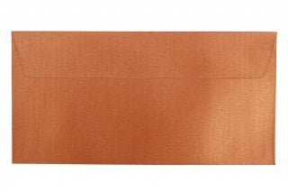 DIN Long Self-Adhesive Envelopes, Pearl Copper