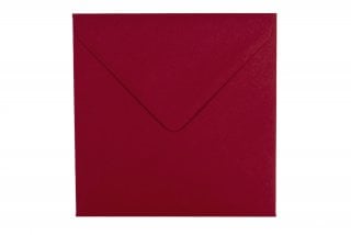 Square Envelopes 155x155 mm, Dark Red