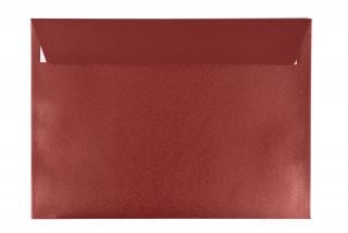 DIN C5 Self-Adhesive Envelopes, Pearlescent Red