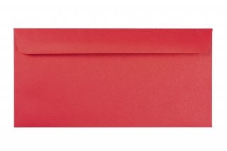 DIN Long+ Envelopes, Red Print