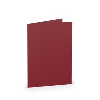 Folding Cards DIN A6, Dark Red