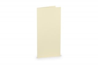 Folding cards DIN Long, Cream