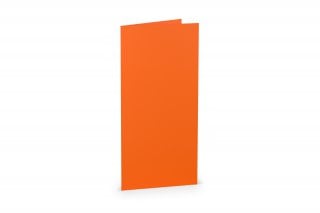 Folding cards DIN Long, Orange