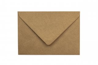 DIN B6 Envelopes, Ribbed Kraft Paper