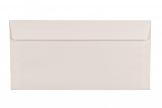 DIN Long Self-Adhesive Envelopes, Cream Print
