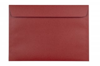 DIN C5 Self-Adhesive Envelopes, Dark Red Print