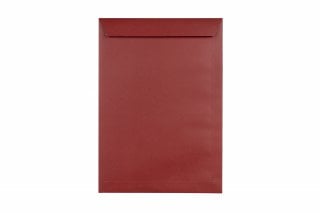 DIN C4 self-adhesive envelopes, Dark Red print