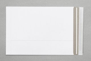 DIN C4 Cardboard Packaging, Self-Adhesive, White