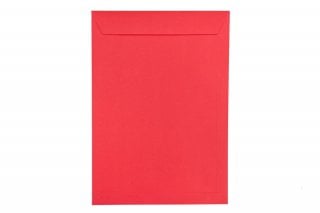 DIN C4 self-adhesive envelopes, Red