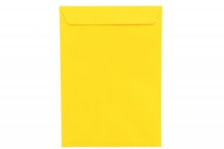 DIN C4 self-adhesive envelopes, Yellow