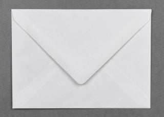 DIN B6 Envelopes, White Ribbed