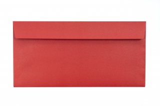 DIN Long self-adhesive Envelopes, Red Print