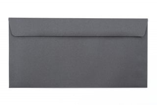 DIN Long+ Envelopes, Dark Grey Print