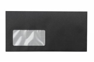 DIN Lang+ Envelopes with Window, Black Print