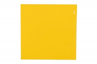Square envelopes 220x220 mm, yellow