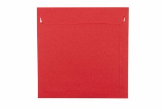 Square envelopes 220x220 mm, red