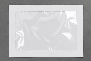 DIN C4 Envelopes with Panorama Window, White