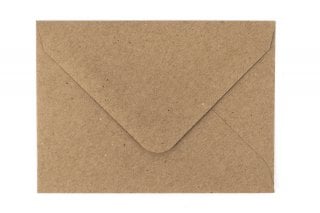 Envelopes 62x94mm, Kraft paper