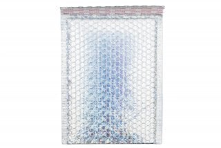 DIN C5 Padded Envelopes, Silver Shimmer Effect