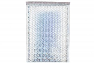 Padded DIN C4 Envelopes, Silver Shimmer Effect