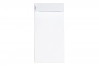 Envelopes DIN long self-adhesive, short-side opening, White