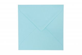 Square Envelopes 155x155 mm, Pastel Blue
