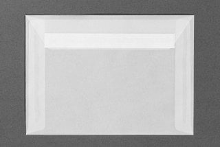 DIN B6 Self-Adhesive Envelopes, Transparent