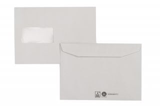 Envelopes DIN C5, Recycled Grey with Window