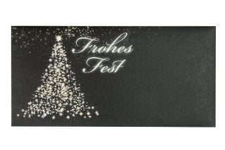 Envelopes DIN Long, Black Print, Star Tree