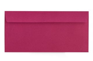 DIN Long Self-Adhesive Envelopes, Pink Print
