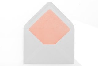 Envelopes DIN C6, White with Pink Lining