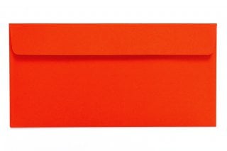 Envelopes DIN long adhesive, fluorescent red