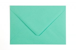 DIN C6 Envelopes, Blue-Green