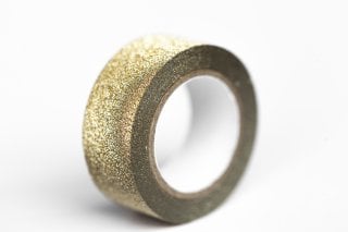 Glitter Tape Gold, 9m long, 15mm wide