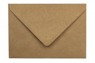 Envelopes DIN C6, Ribbed Kraft Paper
