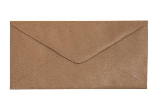 DIN Long Envelopes, Ribbed Kraft Paper