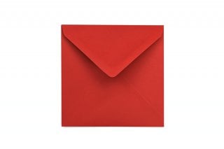 Square Envelopes 130x130 mm, Red
