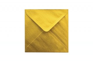 Square Envelopes 130x130 mm, Gold