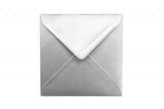 Square Envelopes 130x130 mm, Silver