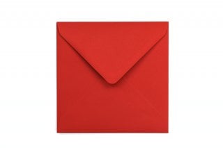 Square Envelopes 155x155 mm, Red