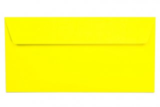 DIN Long Self-Adhesive Envelopes, Neon Yellow
