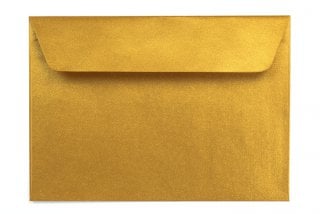 DIN C6 self-adhesive envelopes, Gold